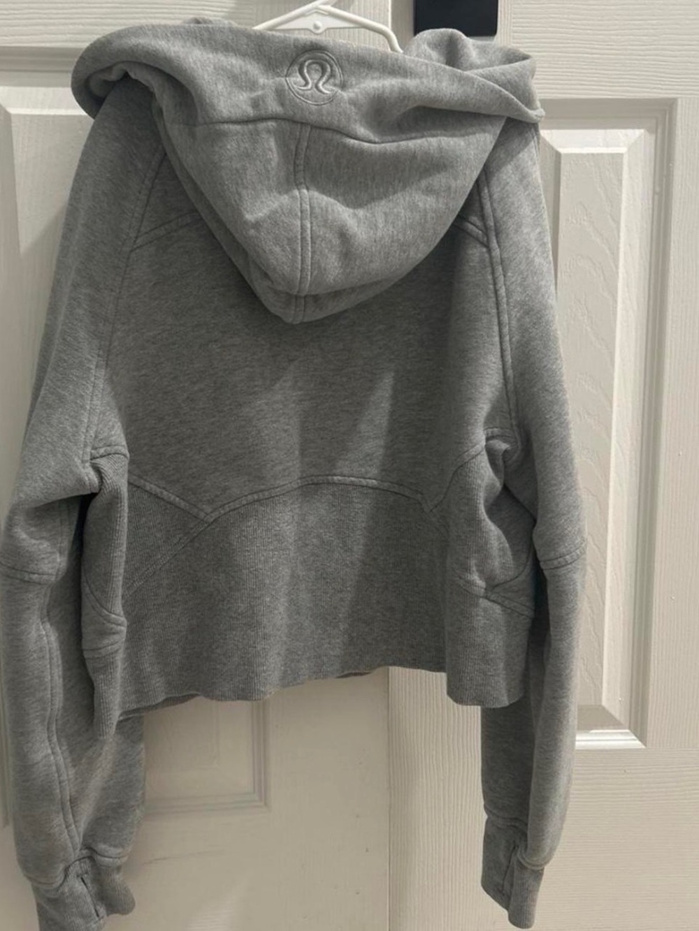 lululemon athletica Heather Gray Hooded Pullover Sweatshirt